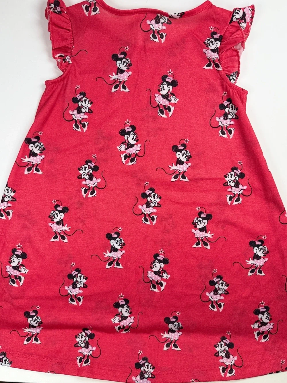 Disney Slumber Collection x Munki Munki Girls' Minnie Mouse Red Pajama Dress